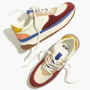 Madewell Kickoff Trainer Sneakers in Suede, Leather and Nubuck